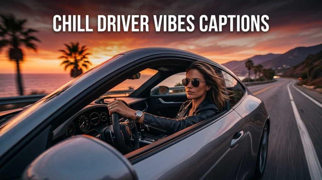chill driver vibes captions