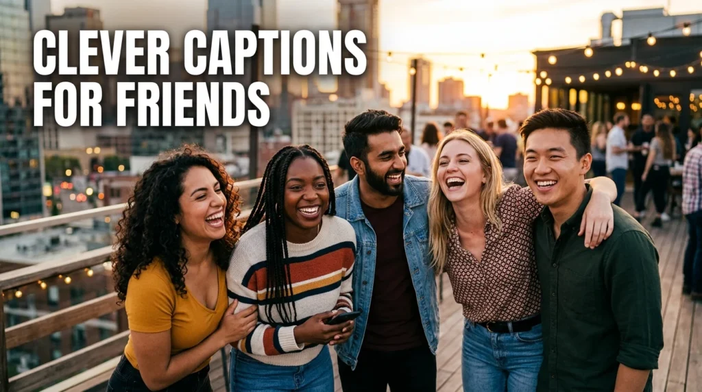 clever captions for friends