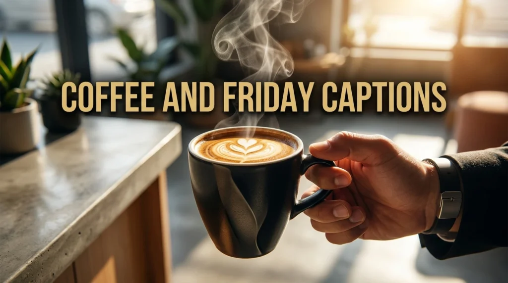 coffee and friday captions