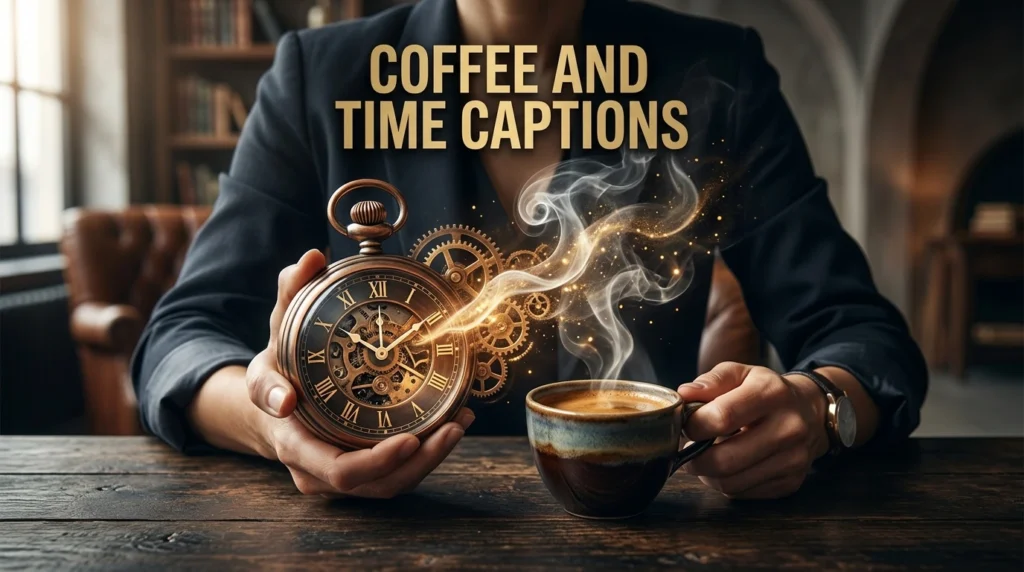  coffee and time Captions