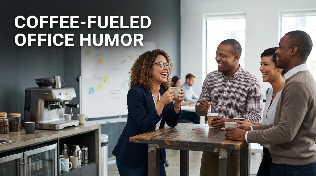 coffee fueled office humor