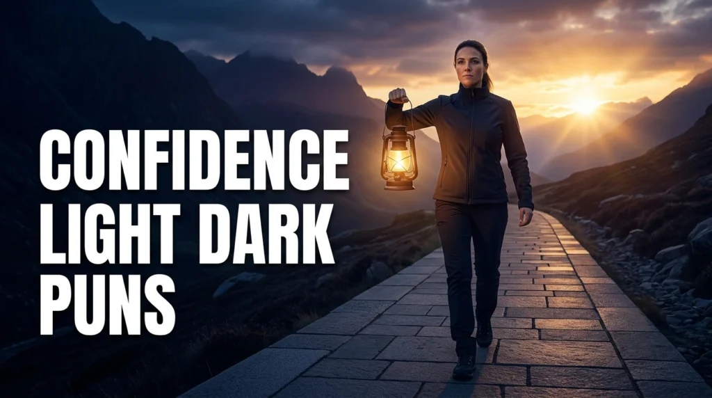 confidence light dark puns