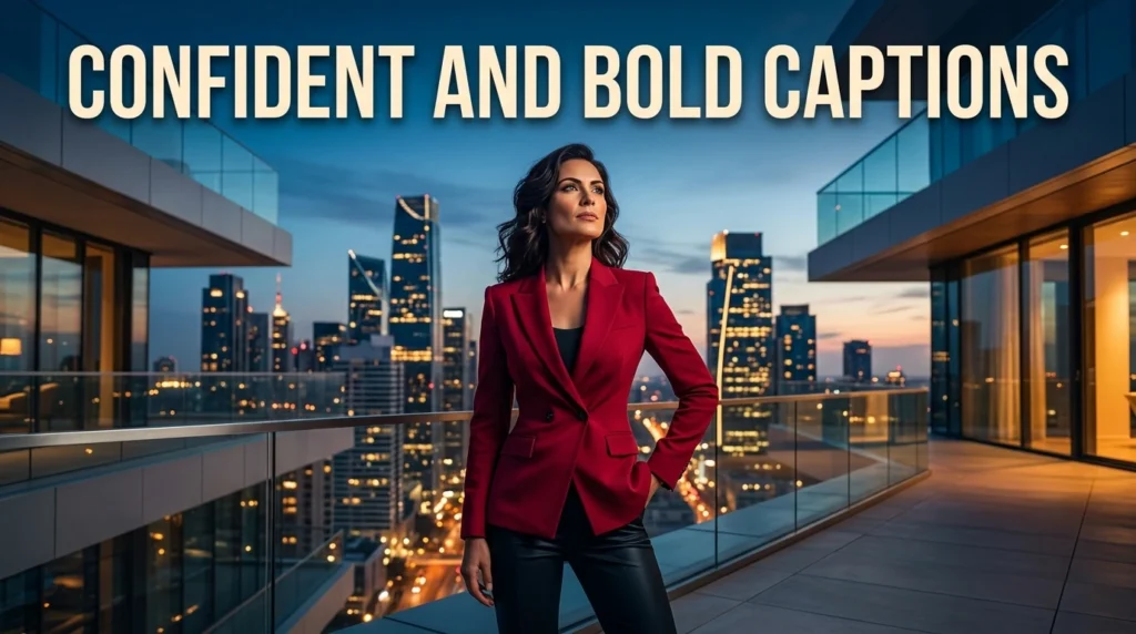 confident and bold captions