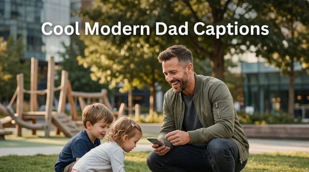  cool modern dad captions