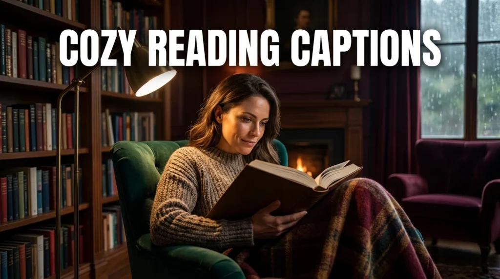  cozy reading captions