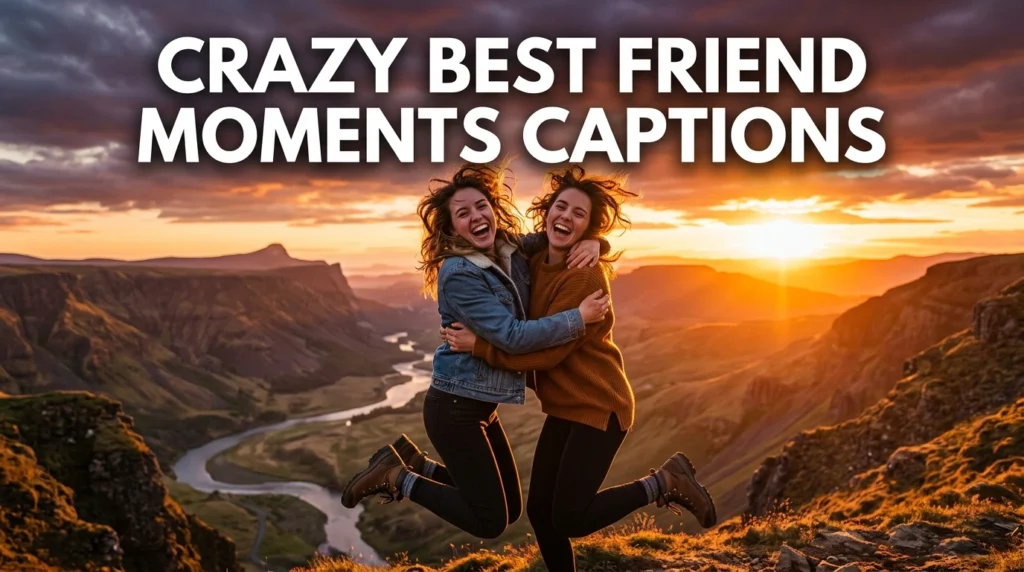 crazy best friend moments captions