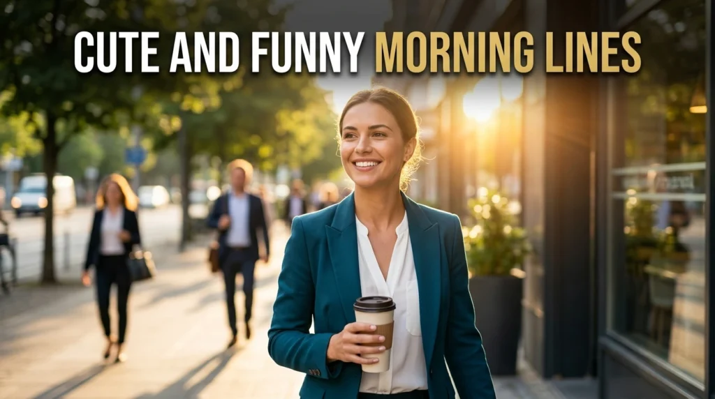 cute and funny morning lines