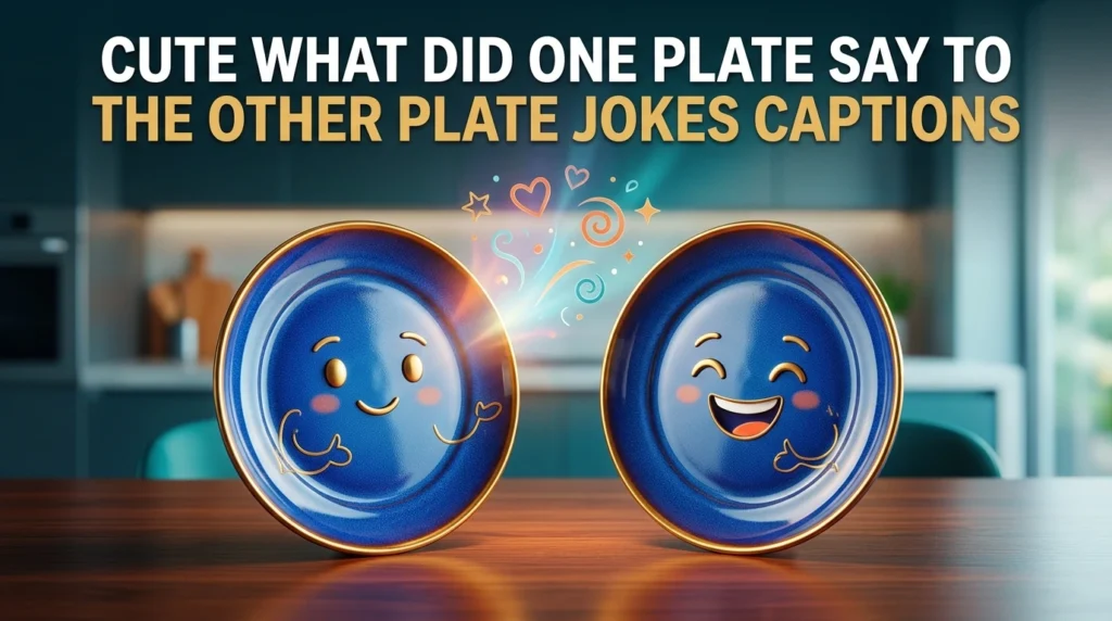 cute what did one plate say to other plate jokes captions