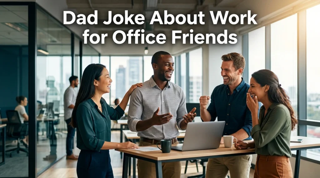 dad joke about work for office friends