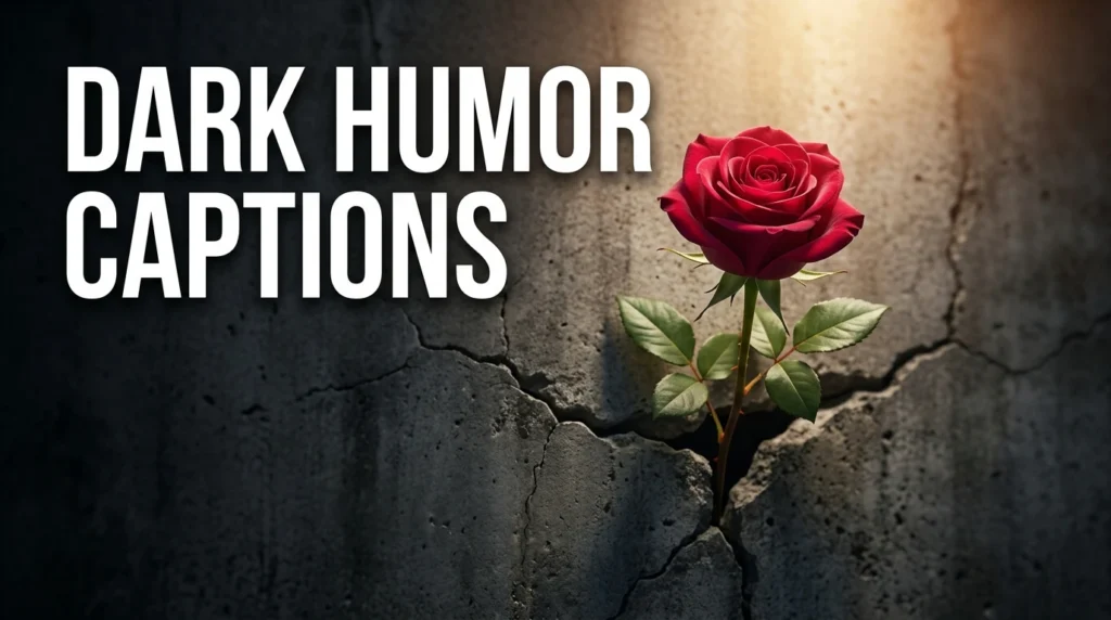 dark humor captions