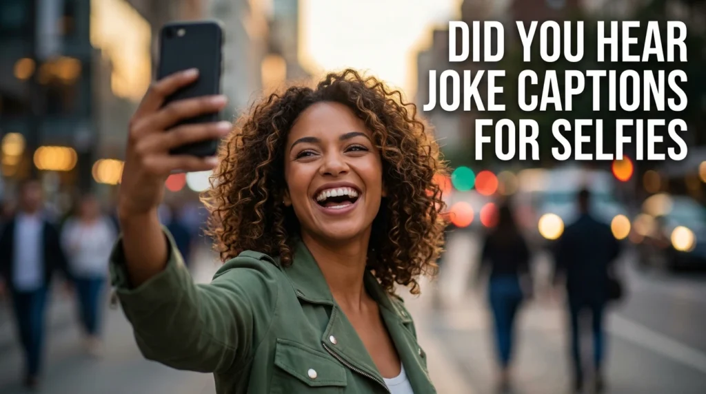 did you hear joke captions for selfies