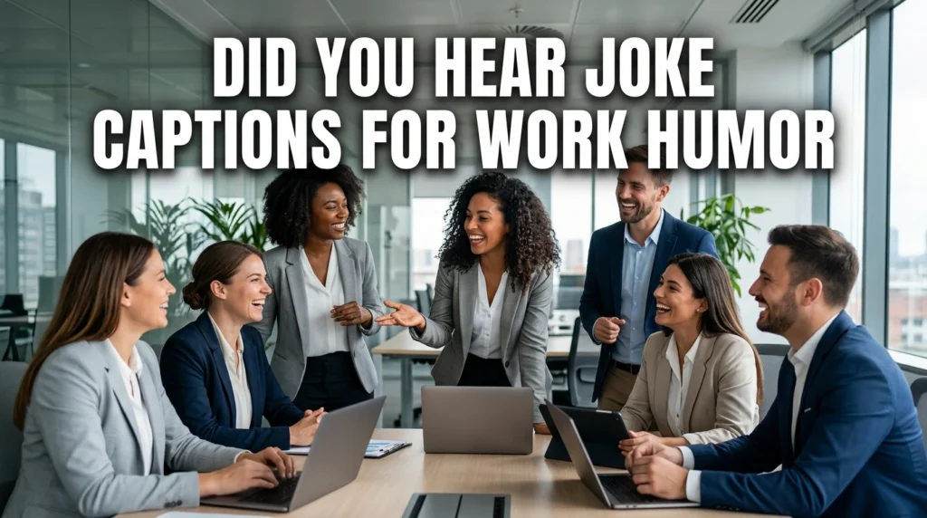 did you hear joke captions for work humor