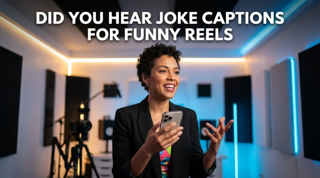 did you hear joke captions for funny reels