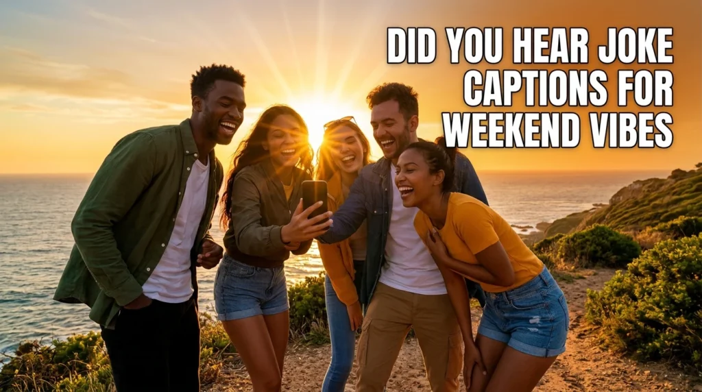 did you hear joke captions for weekend vibes
