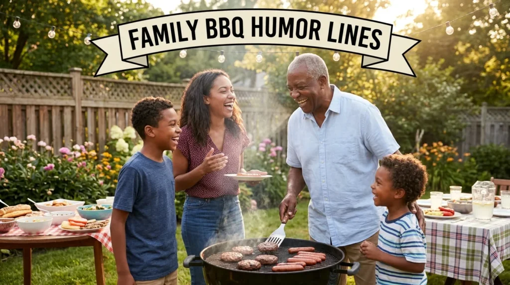 family BBQ humor lines