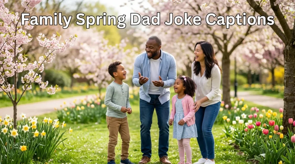  family spring dad joke captions