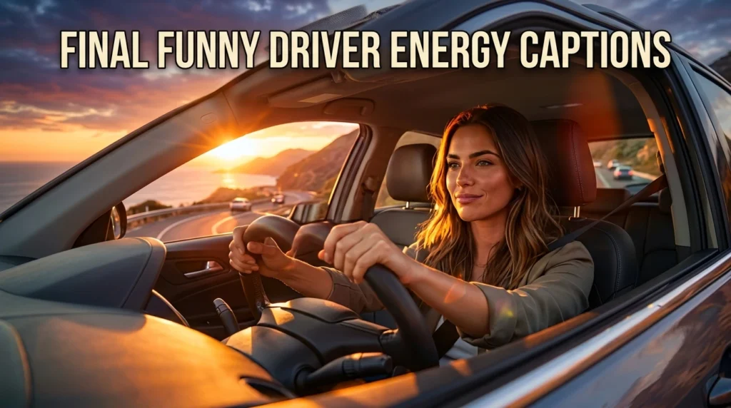 final funny drive energy captions