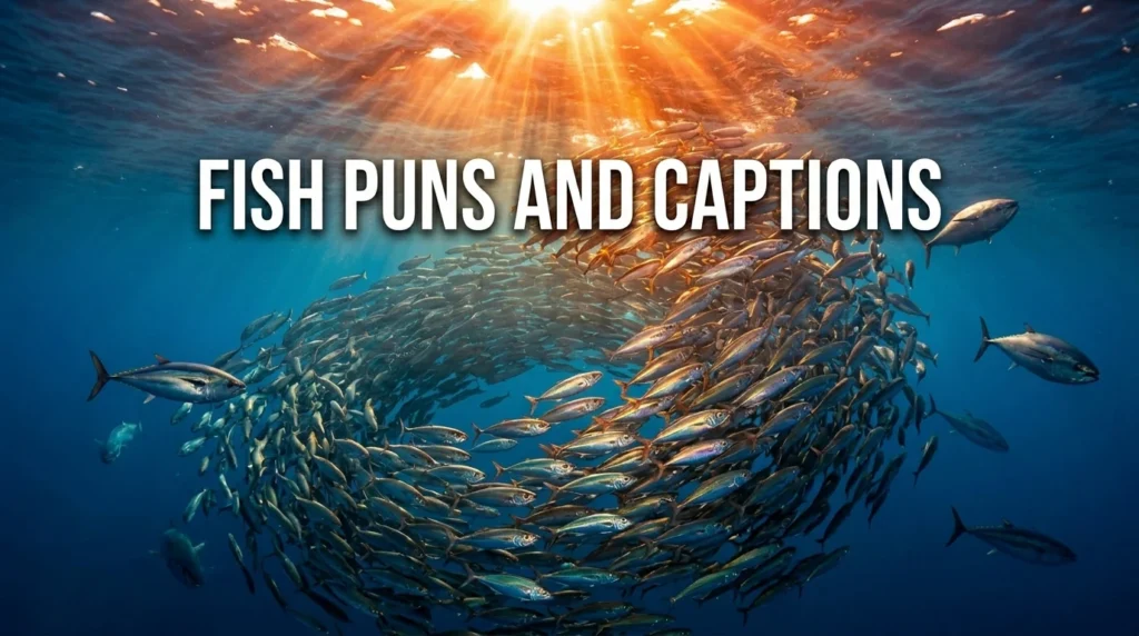 fish puns and captions