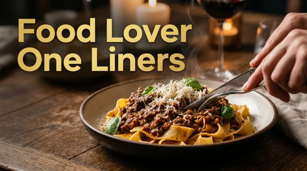 food lover  one liners