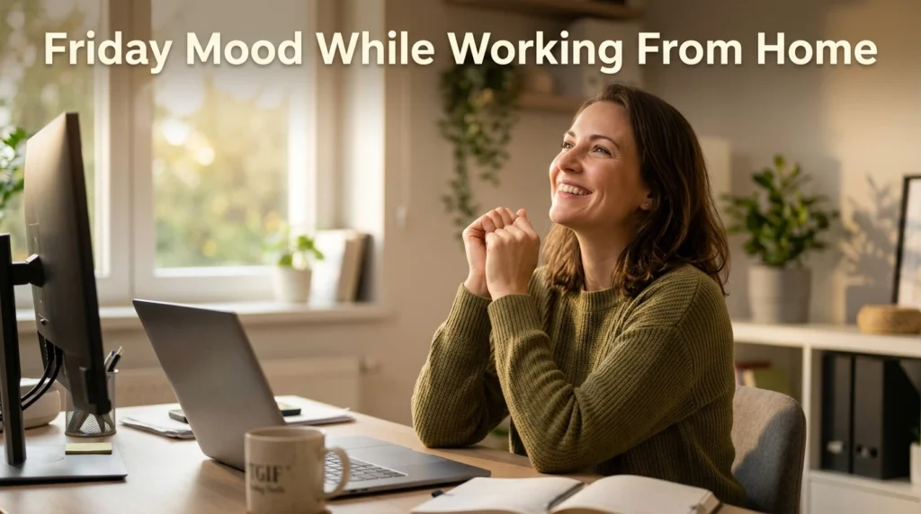 friday mood while working from home