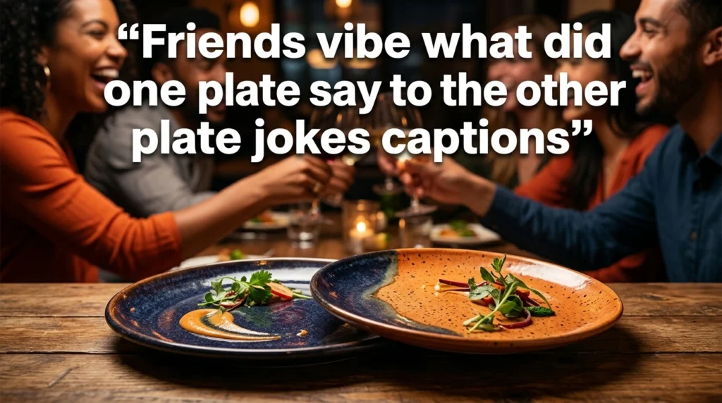 friends vibe what did one plate say to other plate jokes captions