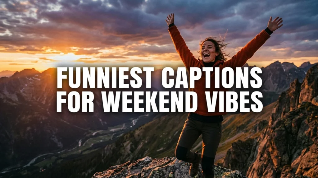 funniest captions for weekend vibes