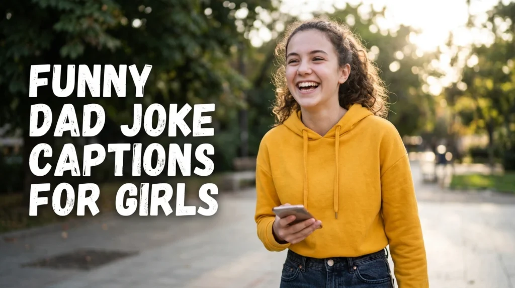 funny dad joke captions for girls