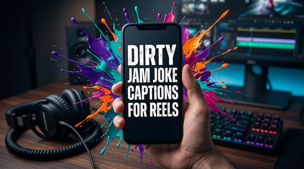 funny dirty jam joke captions for reels