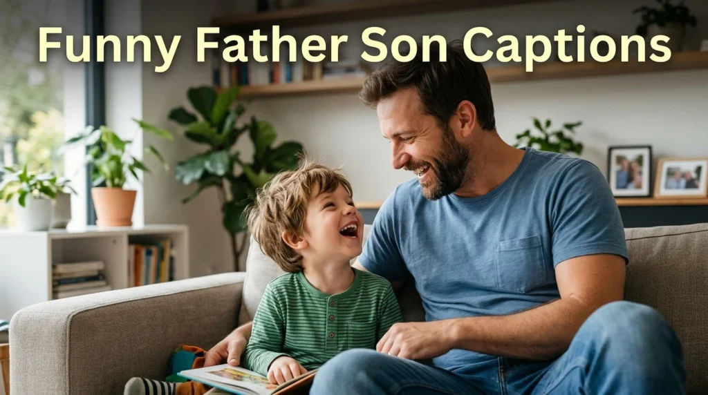  funny father son captions