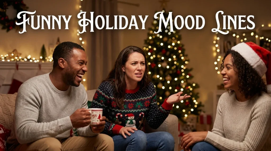 funny holiday mood lines
