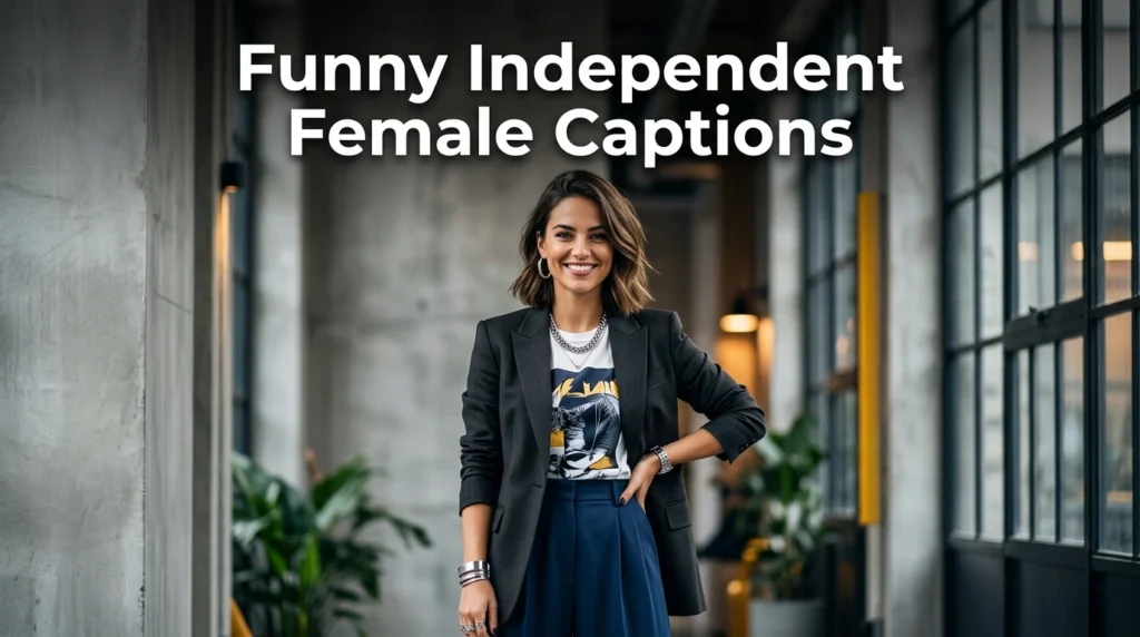 funny independent female captions