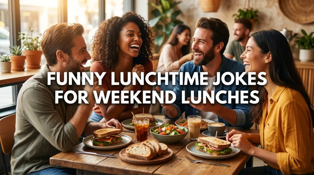 funny lunchtime jokes for weekend lunches