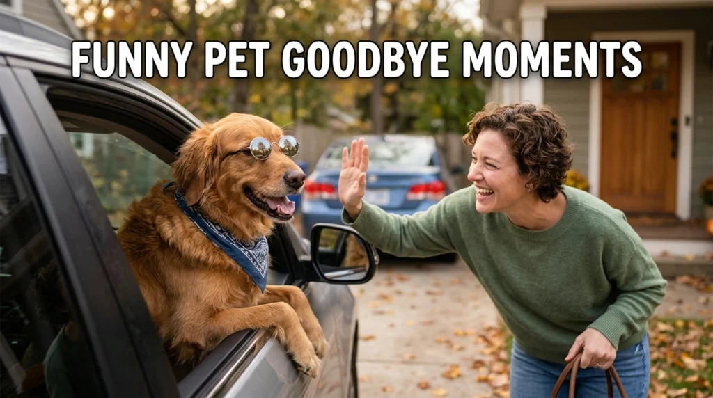 Funny Pet Goodbye Moments