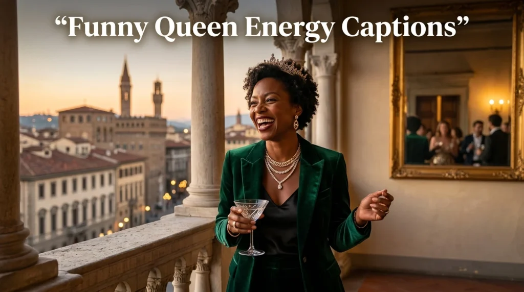 funny queen energy captions