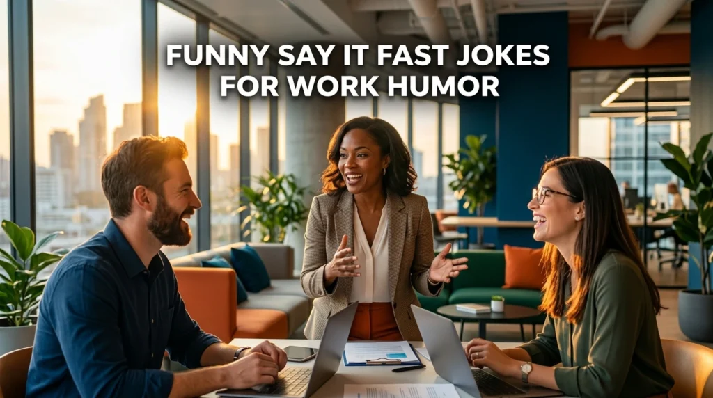 funny say it fast jokes for work humor