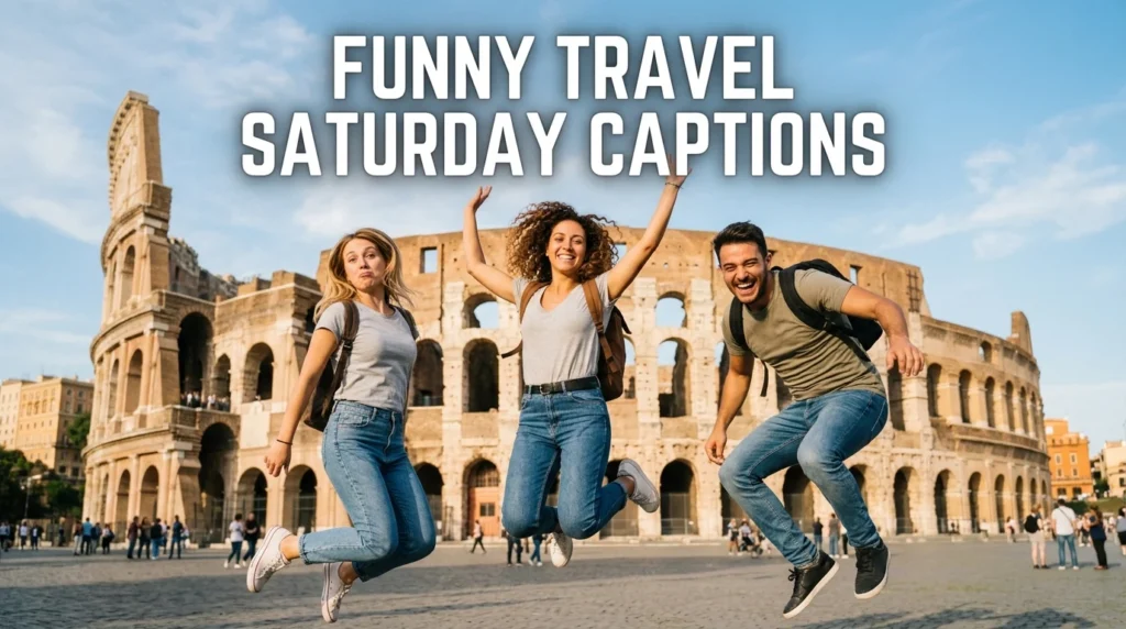 funny travel saturday captions