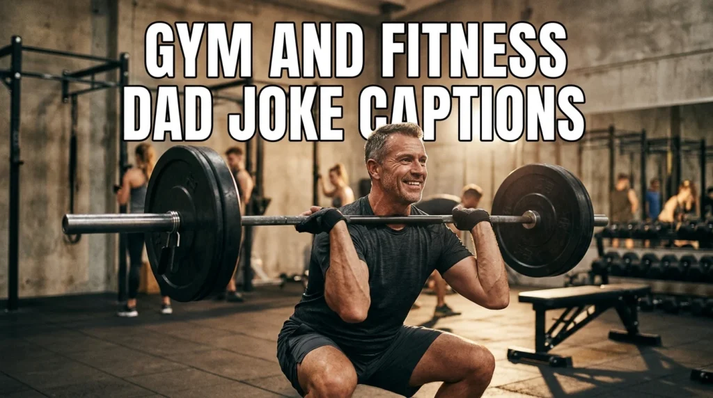 gym and fitness dad joke captions