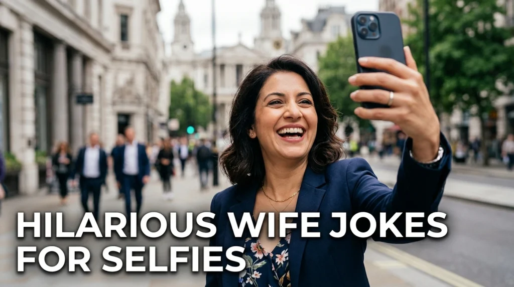 hilarious wife jokes for selfies