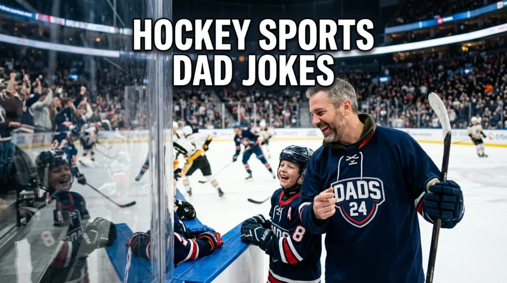   hockey sports dad jokes