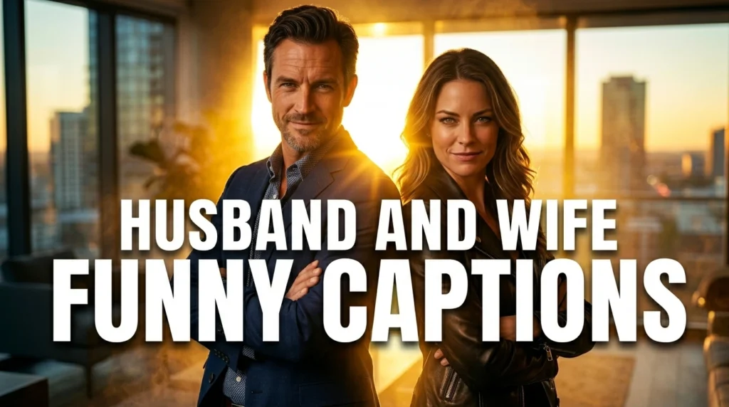 husband and wife funny captions