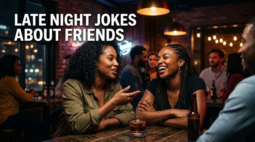 late night jokes about friends
