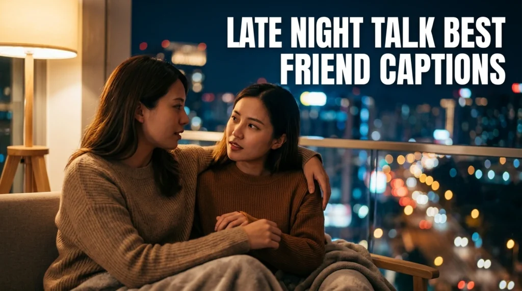 late night talks best friend captions