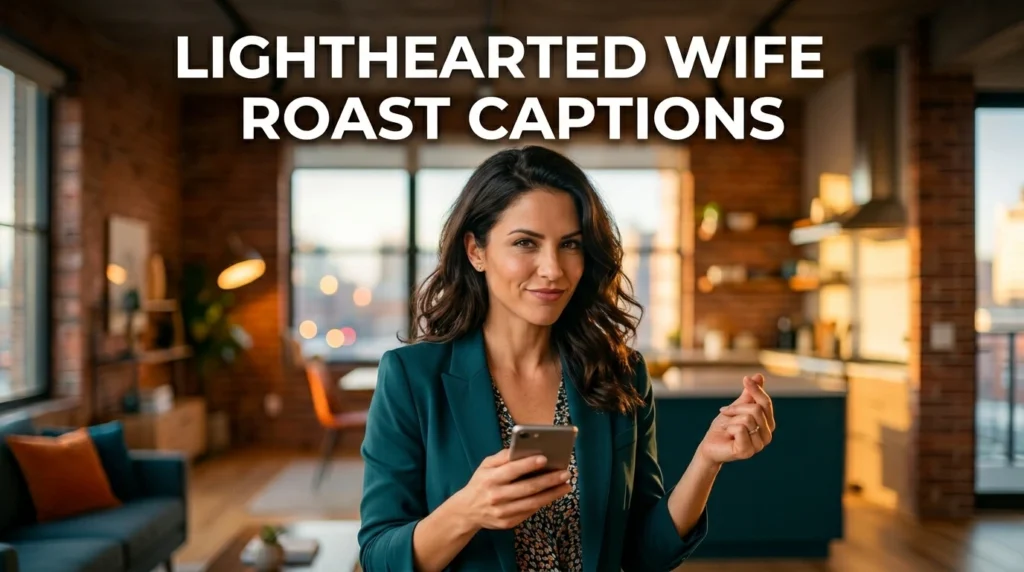 lighthearted wife roast captions