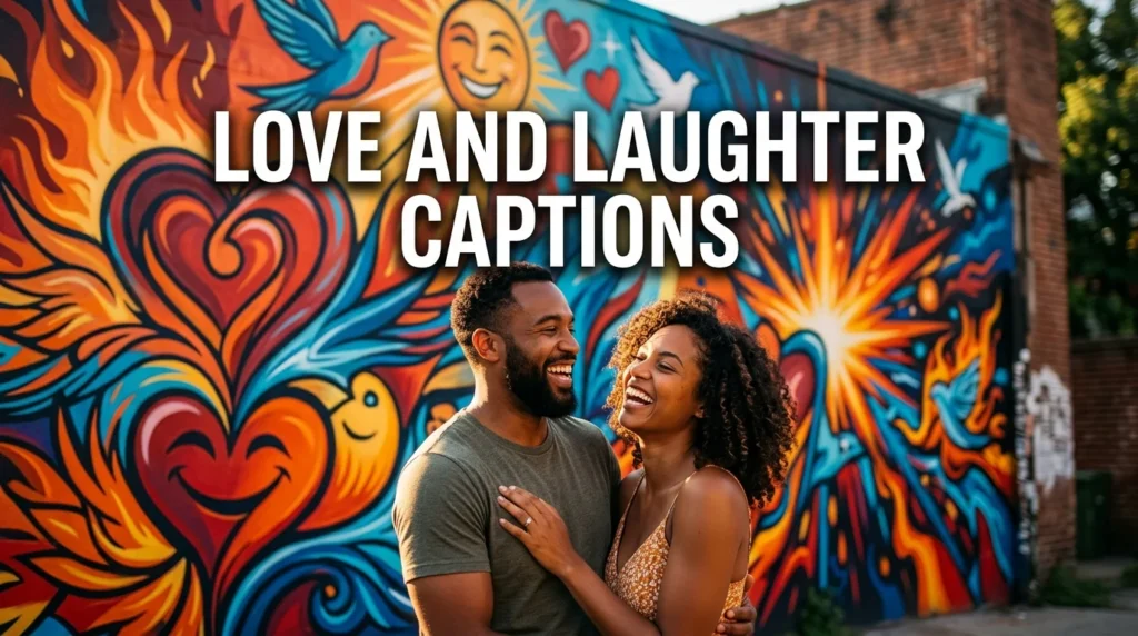 love and laughter captions