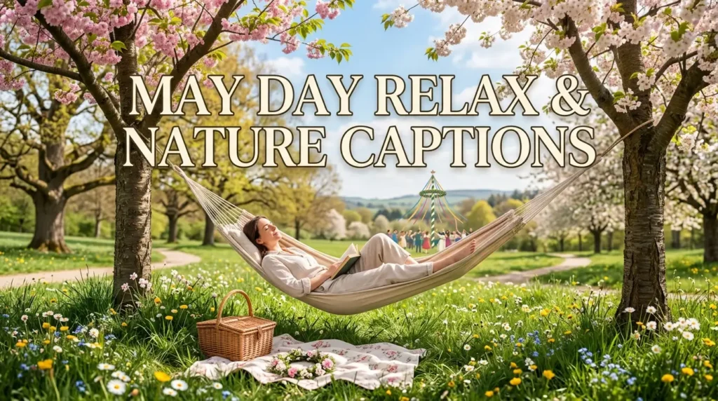 may day relax & nature captions