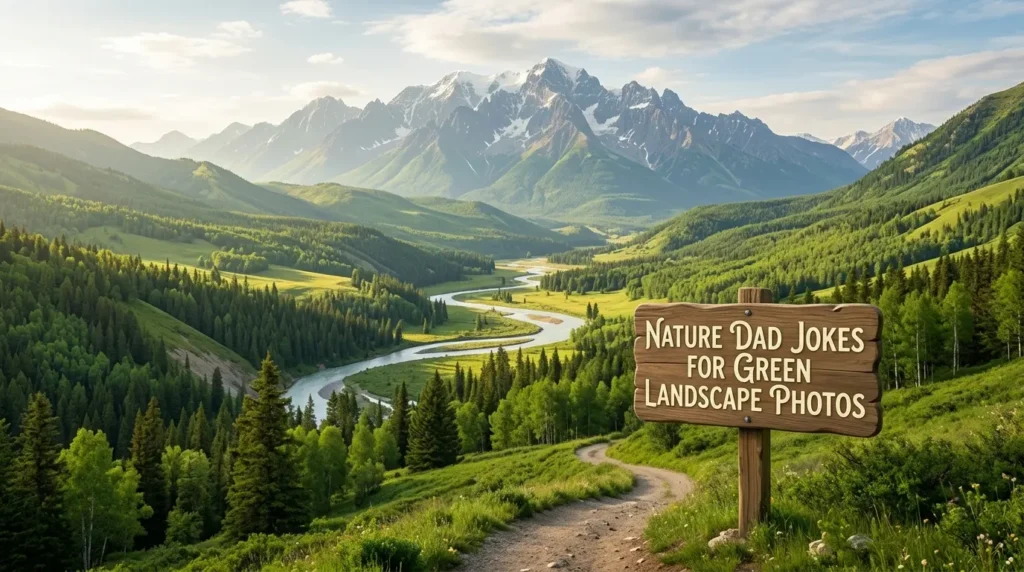  nature dad jokes for green landscape photos
