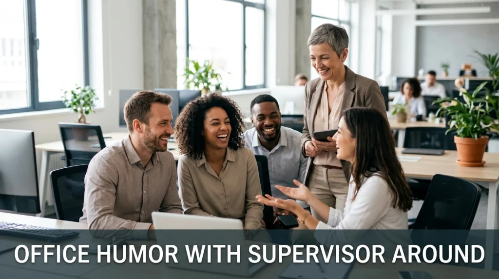 office humor with supervisor around