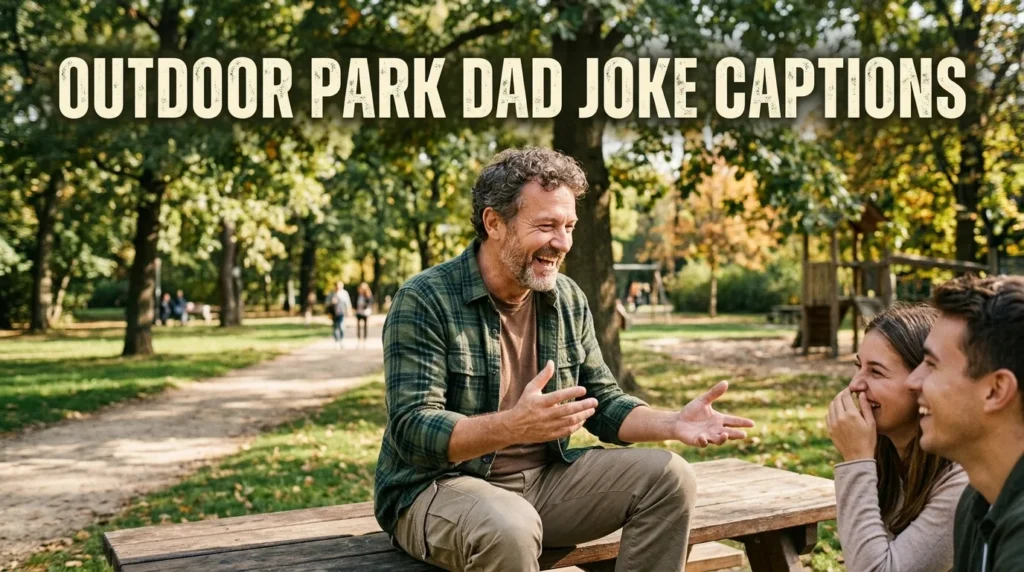  outdoor park dad joke captions