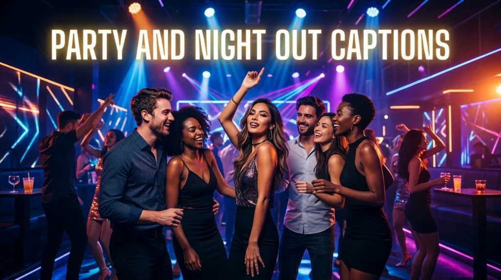 party and night out captions