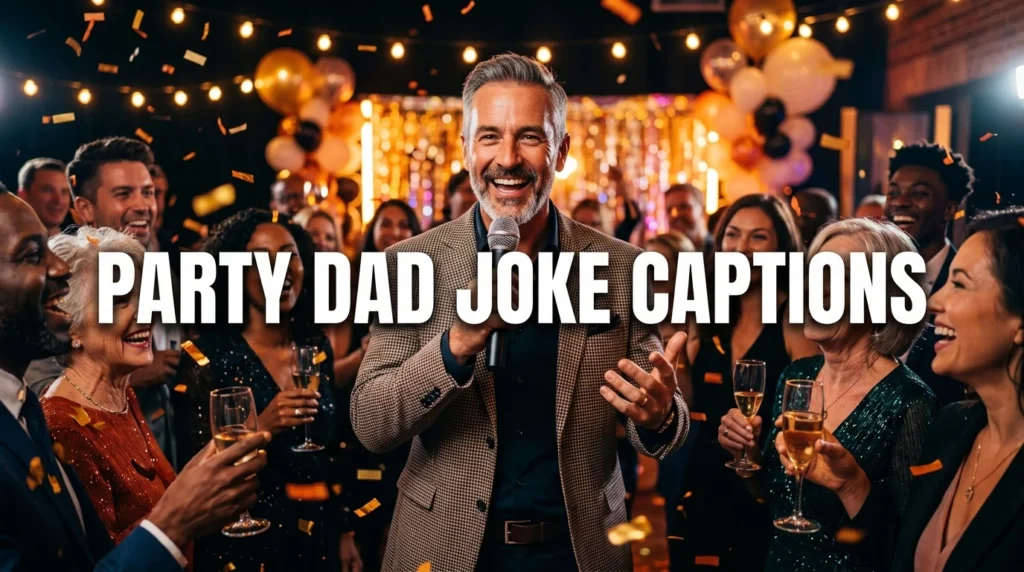 party dad joke captions